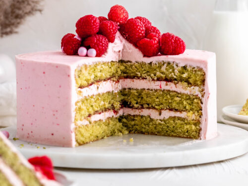Raspberry-Lime Buttermilk Breakfast Cake - Who Needs A Cape?