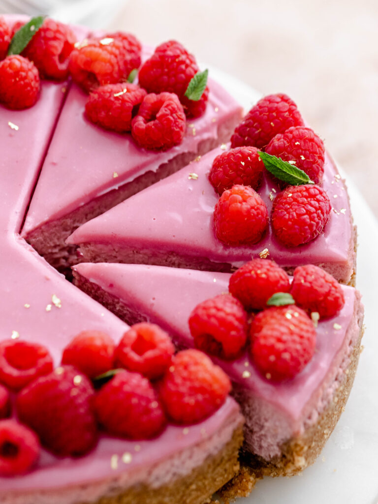 Raspberry Cheesecake - Julie Marie Eats