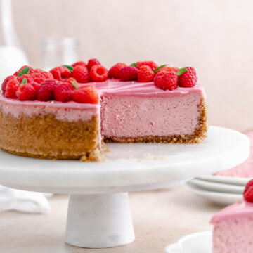 Raspberry Cheesecake - Julie Marie Eats