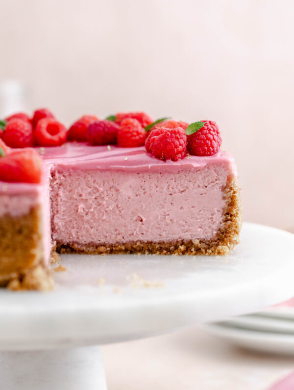 Raspberry Cheesecake - Julie Marie Eats