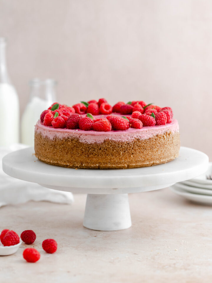 Raspberry Cheesecake - Julie Marie Eats