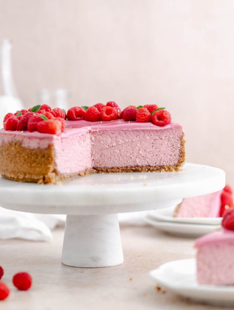 Raspberry Cheesecake - Julie Marie Eats