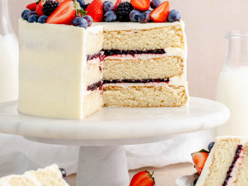 Blueberry Fruit Topping cake