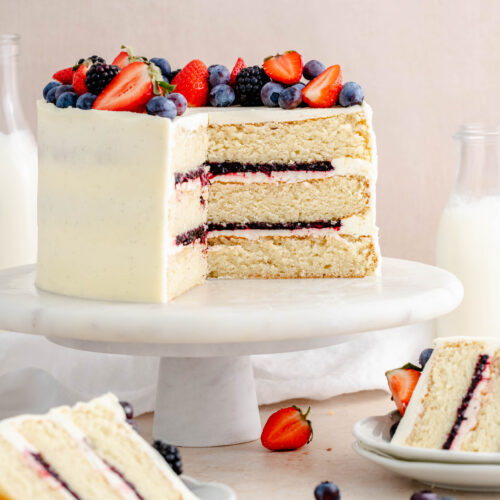 Lemon Blueberry Cream Cake  a winning flavour combo for any occasion