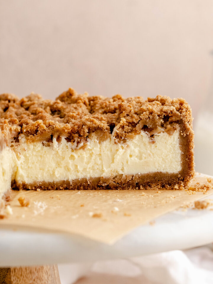 Apple Crumble Cheesecake - Julie Marie Eats