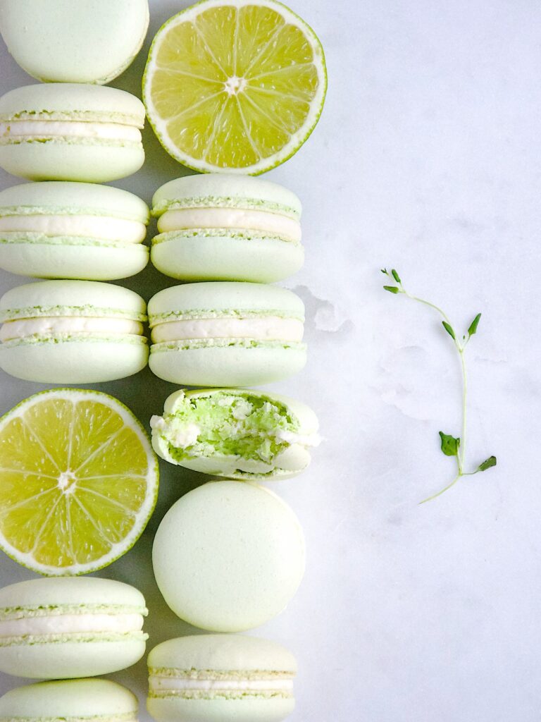 Zesty Lime Macarons Julie Marie Eats