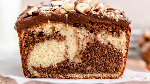 Brown Butter Nutella Swirl cake - Elithebaker