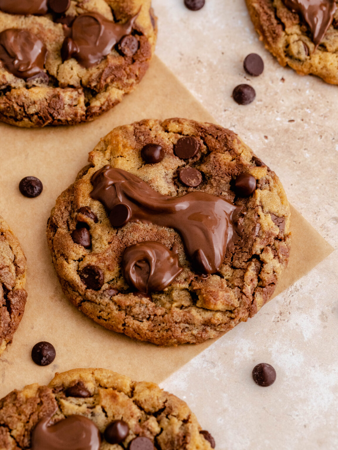 Nutella Peanut Butter Cookies - Julie Marie Eats
