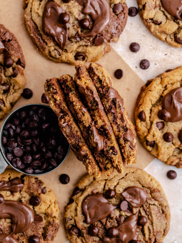 Nutella Peanut Butter Cookies - Julie Marie Eats