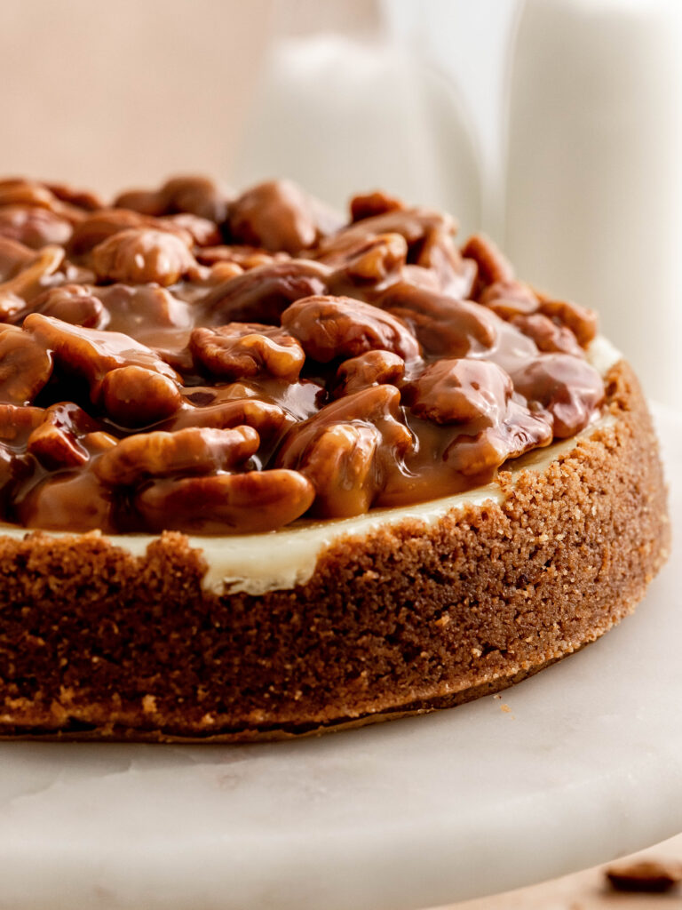 Caramel Pecan Cheesecake Julie Marie Eats   Caramel Pecan Cheesecake  12 768x1024 