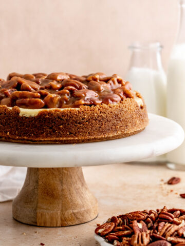 Caramel Pecan Cheesecake Julie Marie Eats   Caramel Pecan Cheesecake  13 360x480 