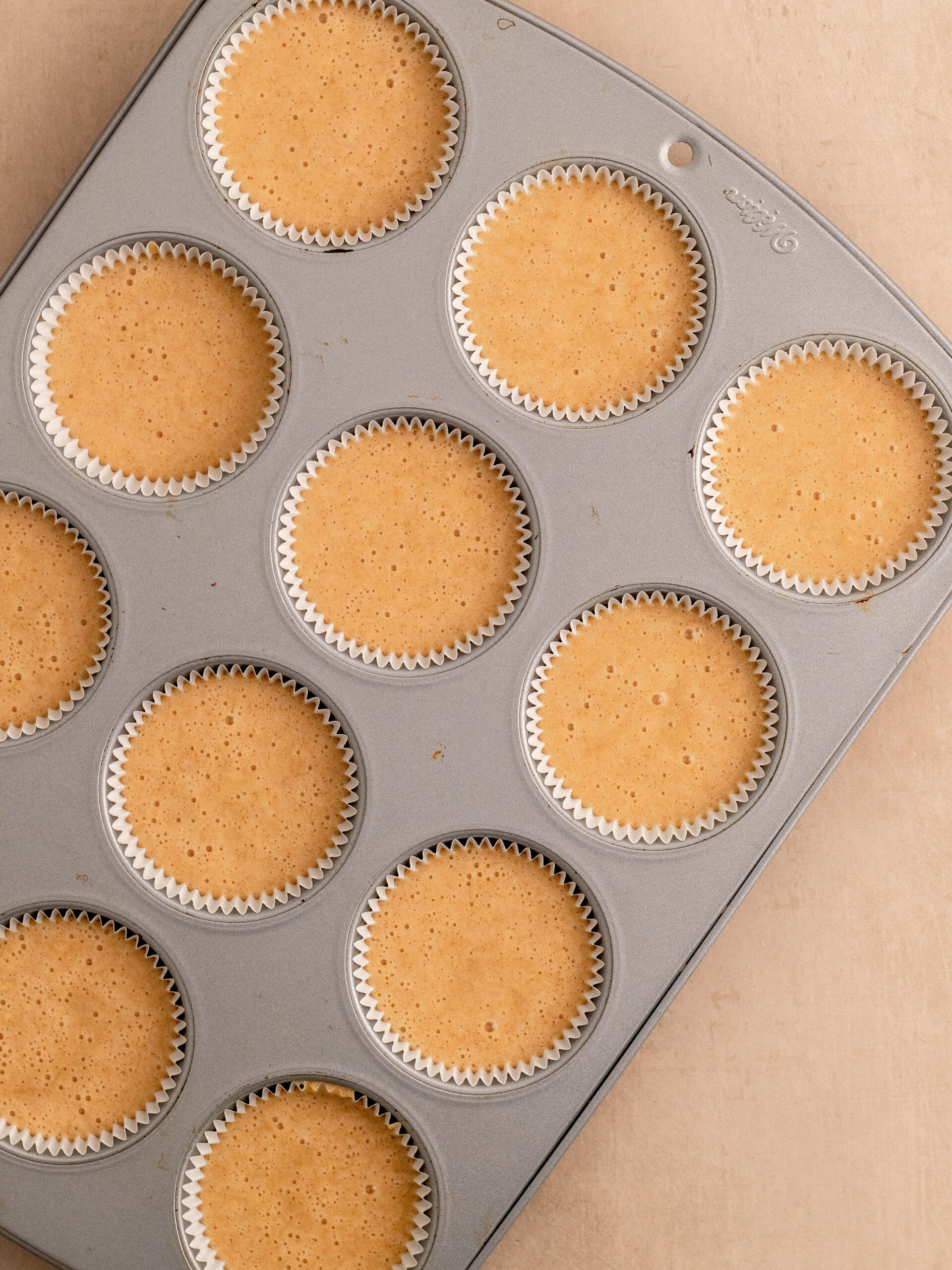 Step 7: Divide the batter into 12 cupcake liners and bake them