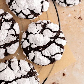 Crinkle Brownie Cookies - Julie Marie Eats