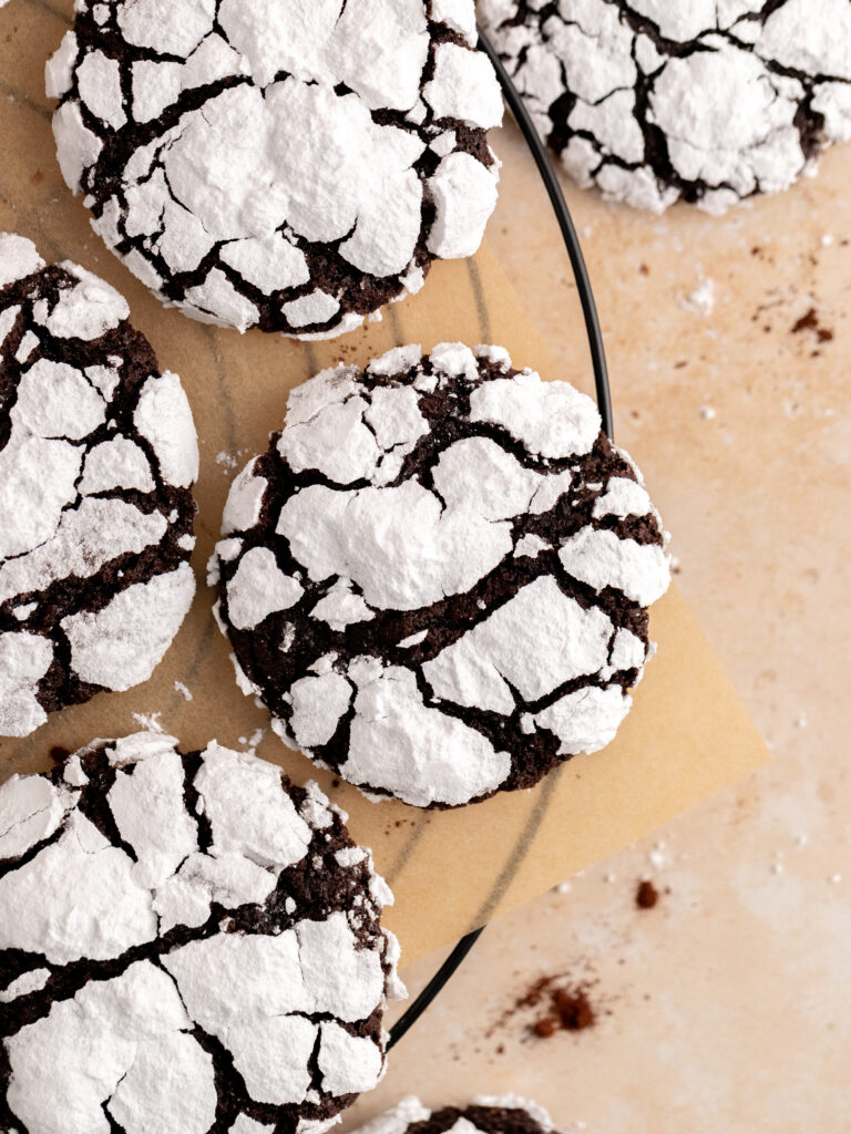 Crinkle Brownie Cookies - Julie Marie Eats