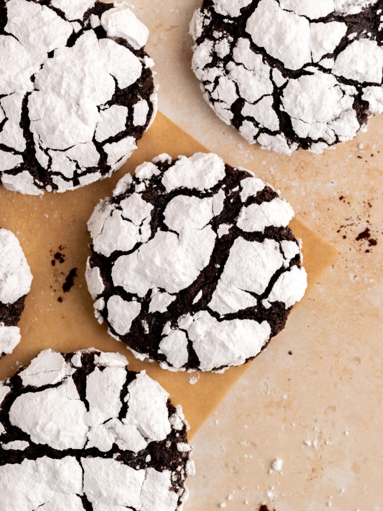 Crinkle Brownie Cookies - Julie Marie Eats