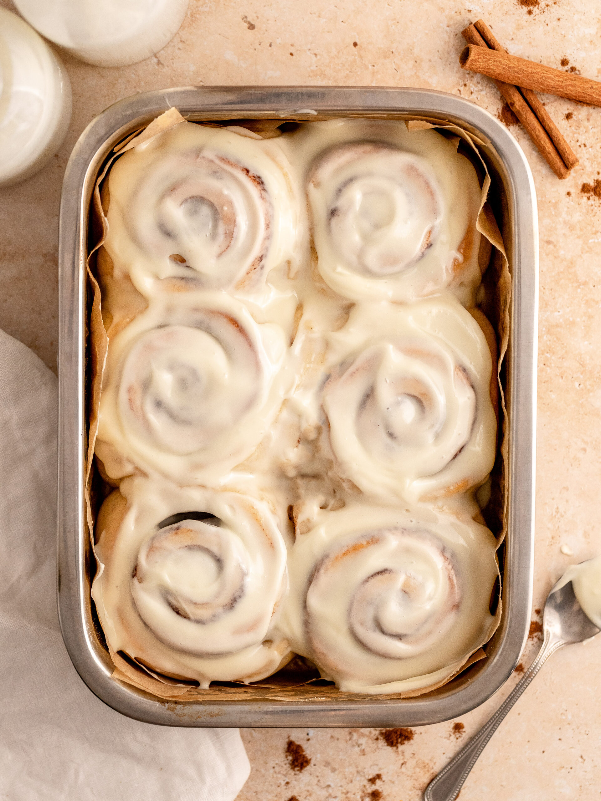 Fluffy Small Batch Cinnamon Rolls (Makes 6 Rolls) - Fresh April Flours