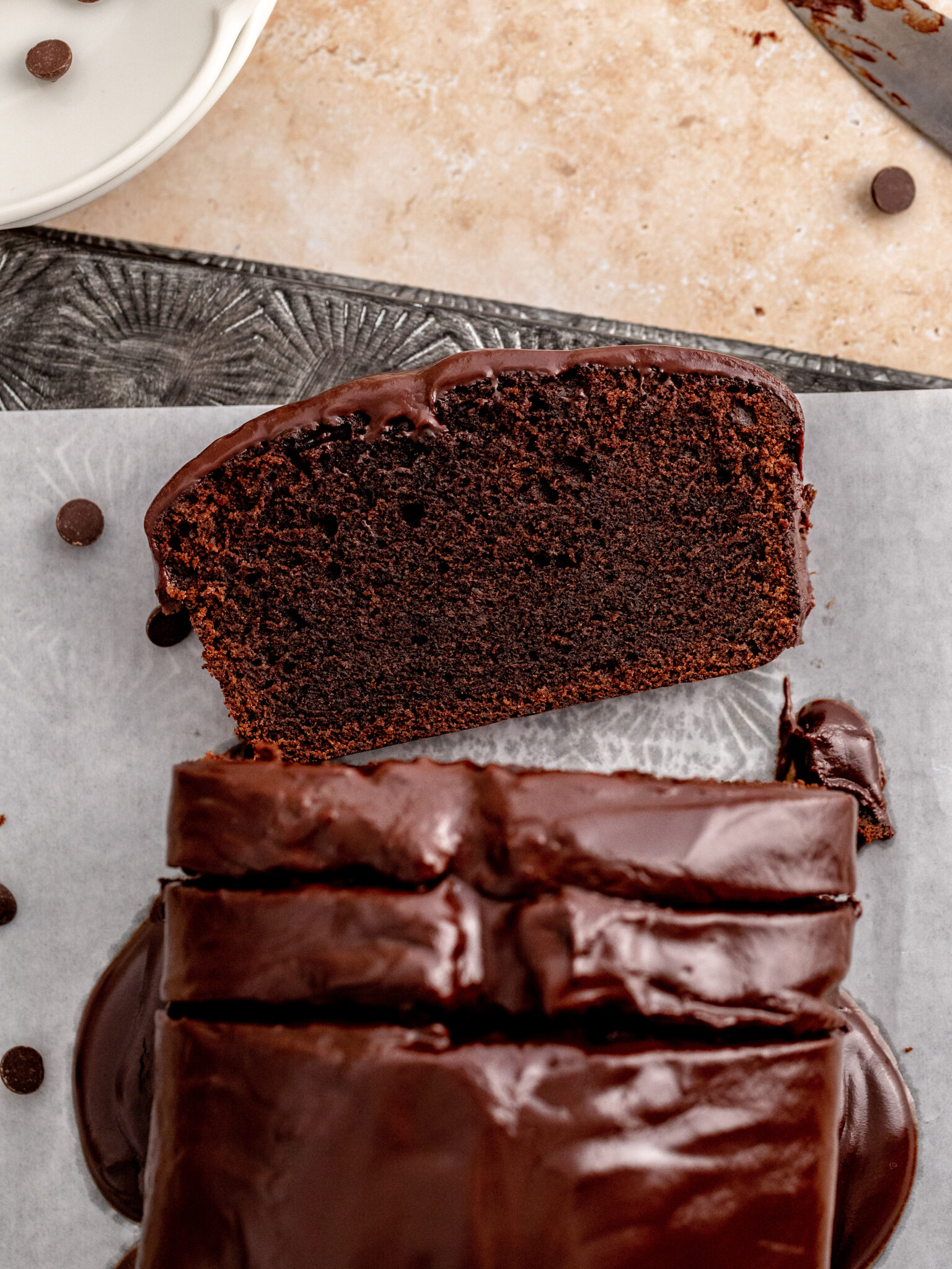 Chocolate Sour Cream Pound Cake Julie Marie Eats