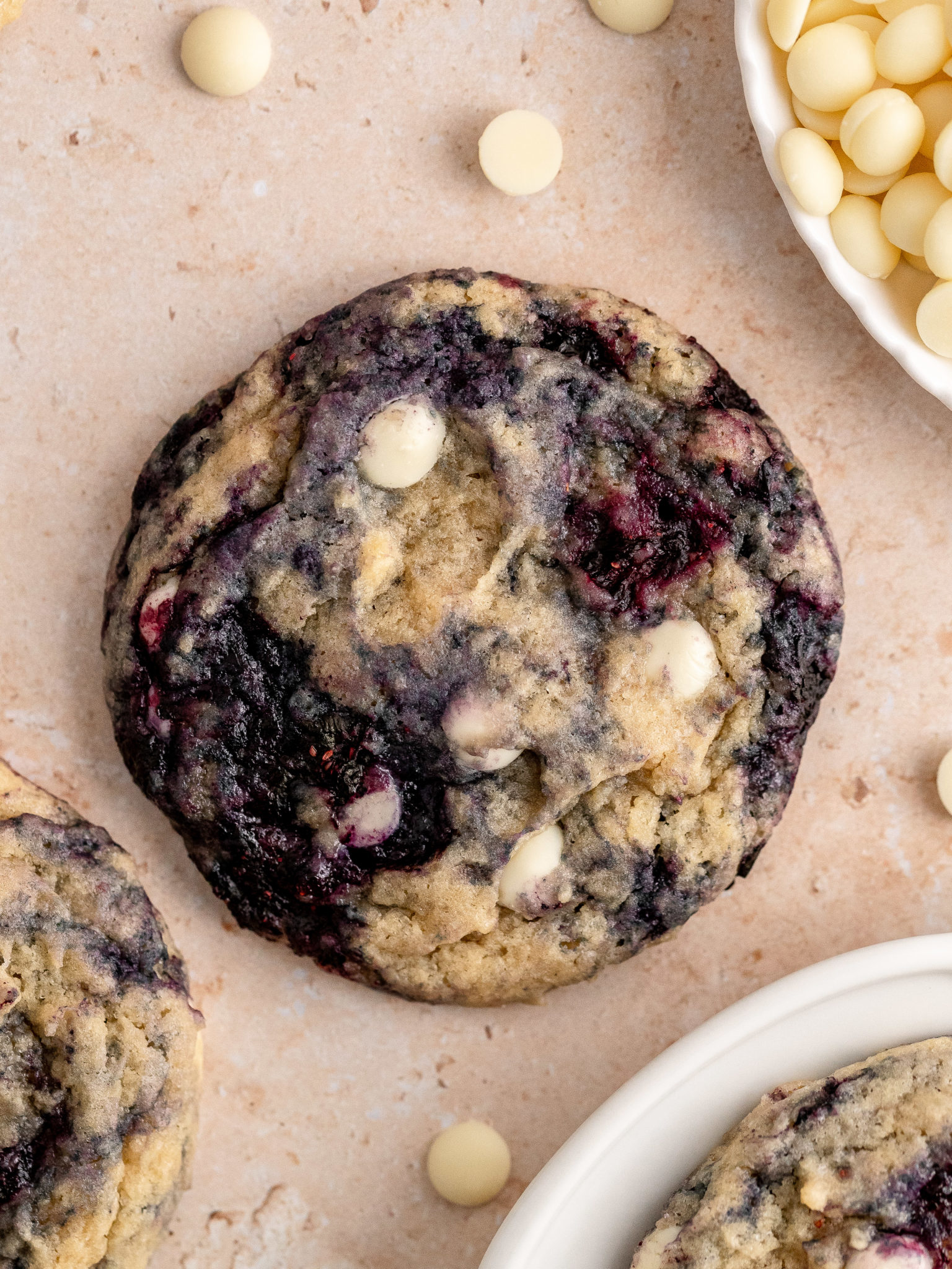 Lemon Blueberry Cookies - Julie Marie Eats