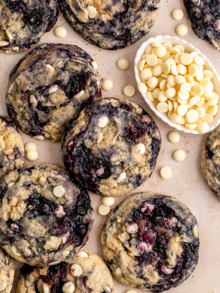 Lemon Blueberry Cookies - Julie Marie Eats