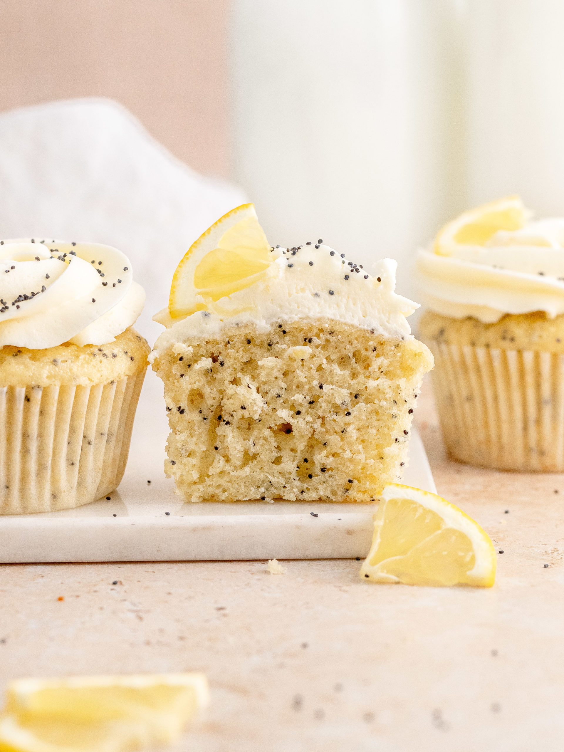 Lemon Poppy Seed Cupcakes