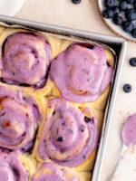 Blueberry Cinnamon Rolls - Julie Marie Eats