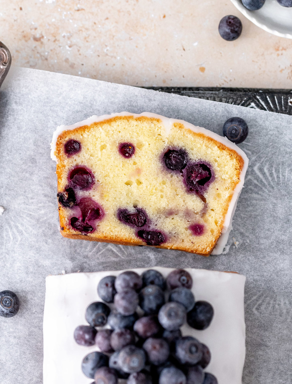 Blueberry Pound Cake - Julie Marie Eats