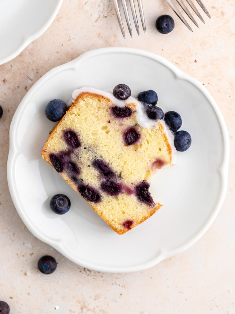 Blueberry Pound Cake - Julie Marie Eats