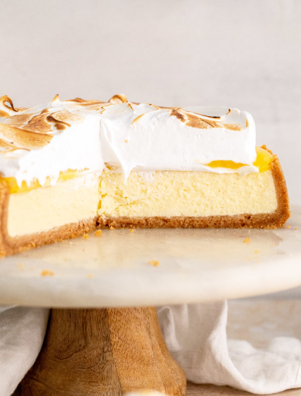 Lemon Meringue Cheesecake - Julie Marie Eats