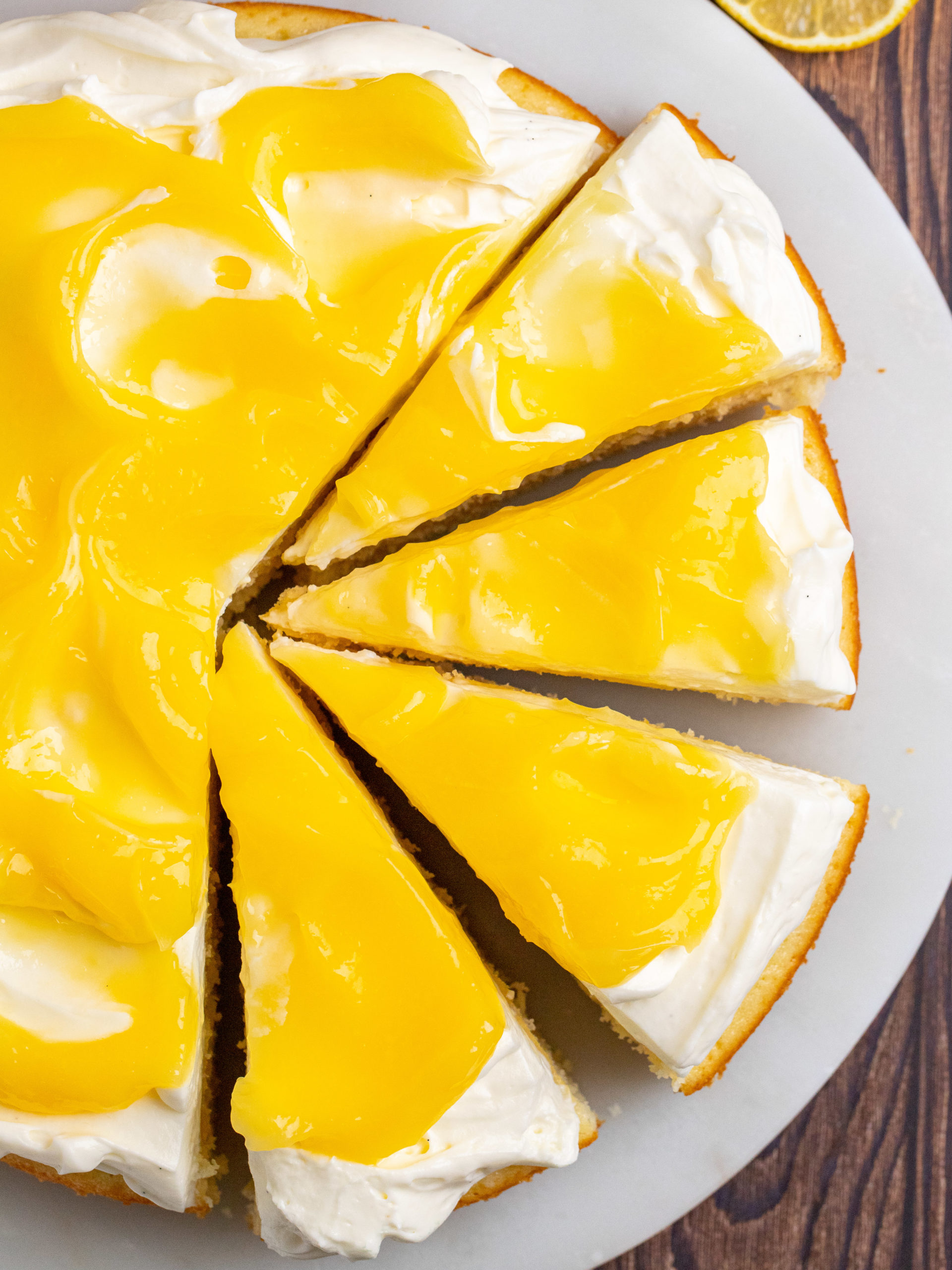 Lemon Curd Cake - Julie Marie Eats