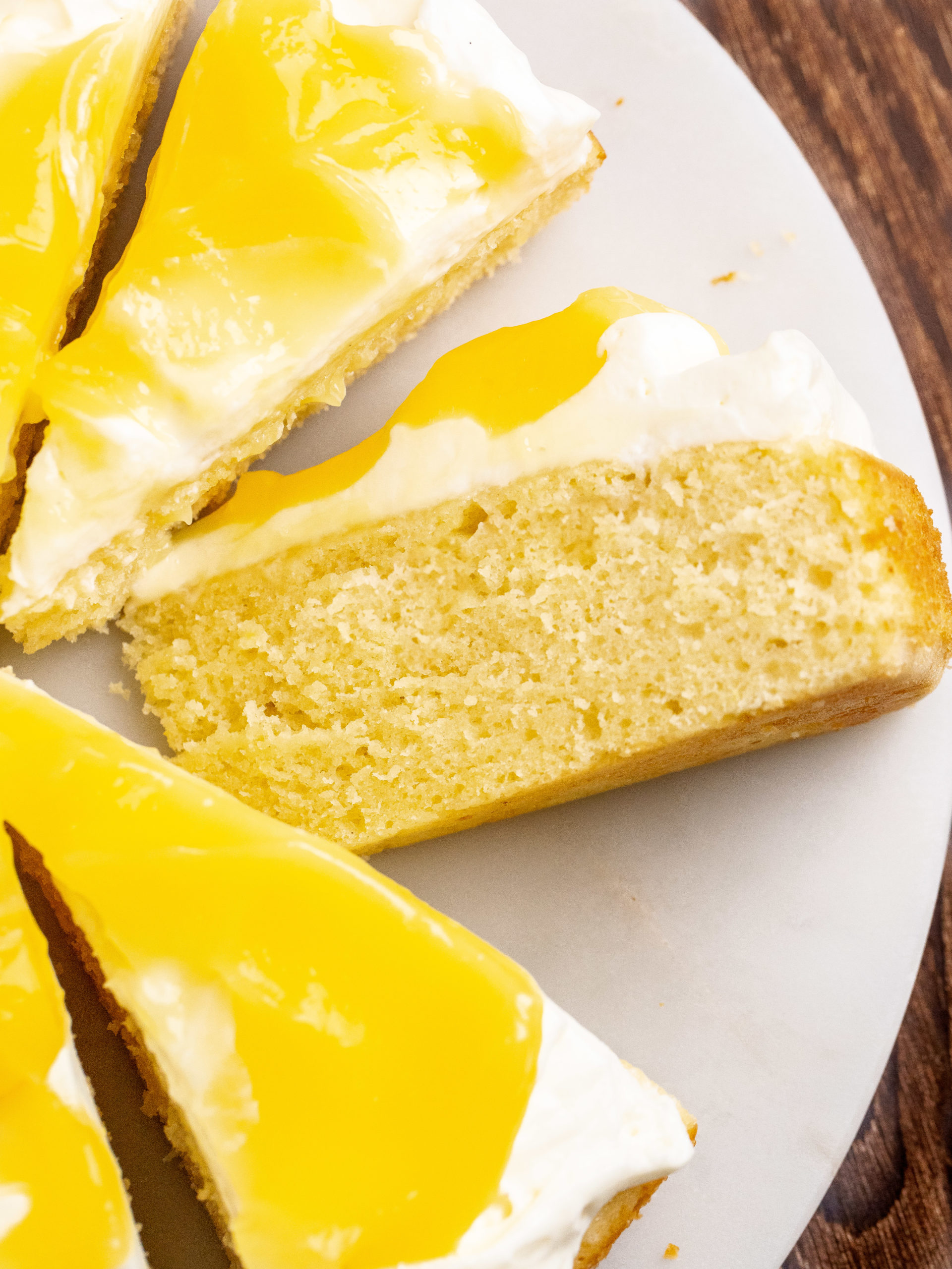 Lemon Curd Cake - Julie Marie Eats