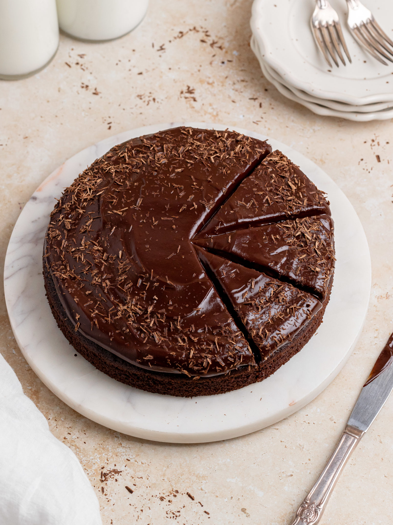 Chocolate Ganache Cake - Julie Marie Eats