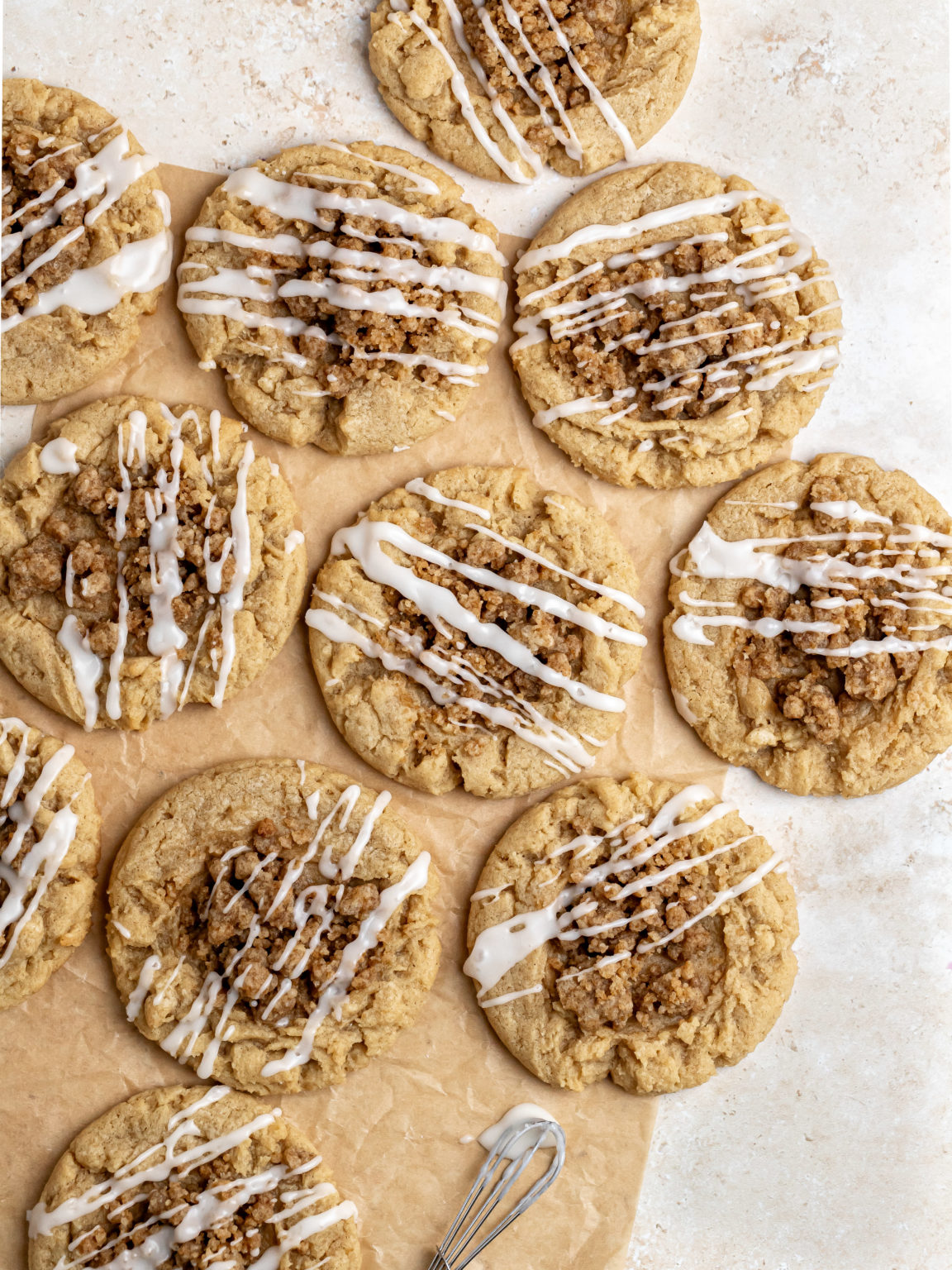 Coffee Cake Cookies - Julie Marie Eats