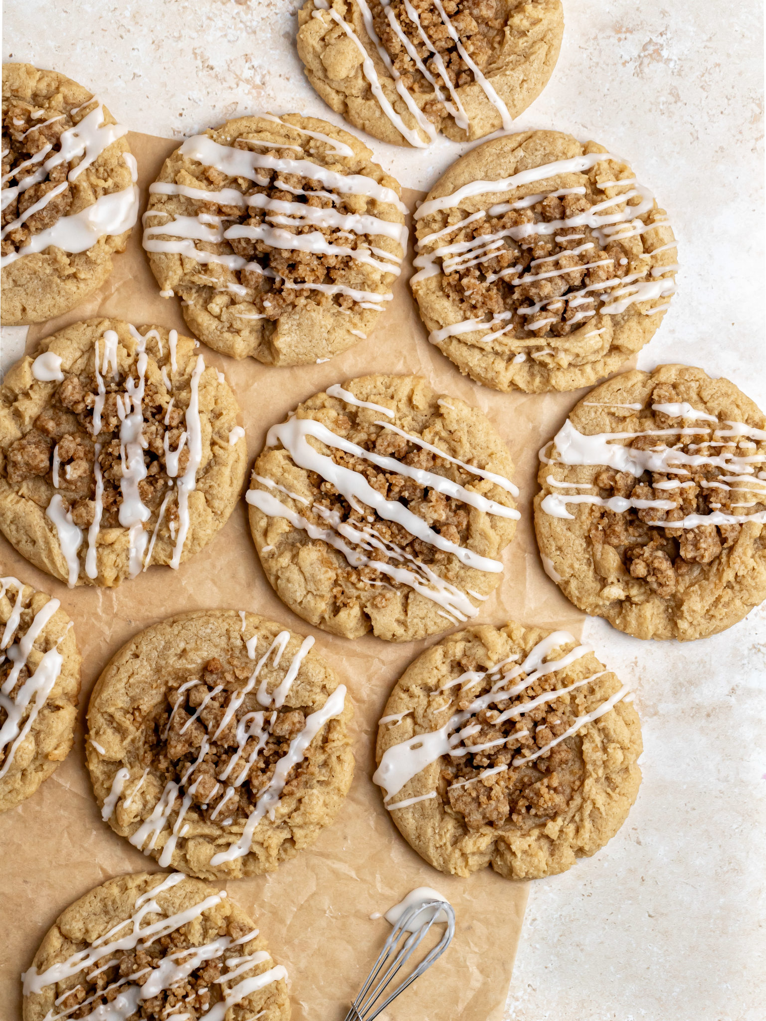 Coffee Cake Cookies - Julie Marie Eats