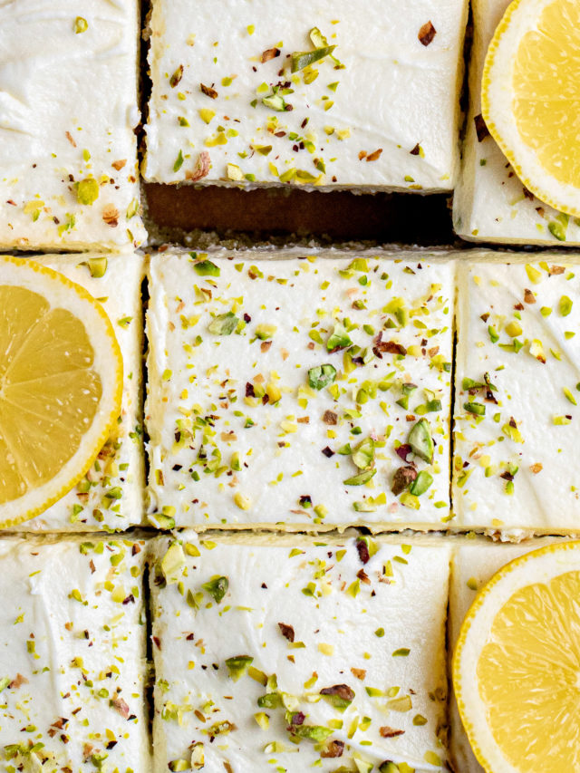 Lemon Pistachio Cake - Julie Marie Eats