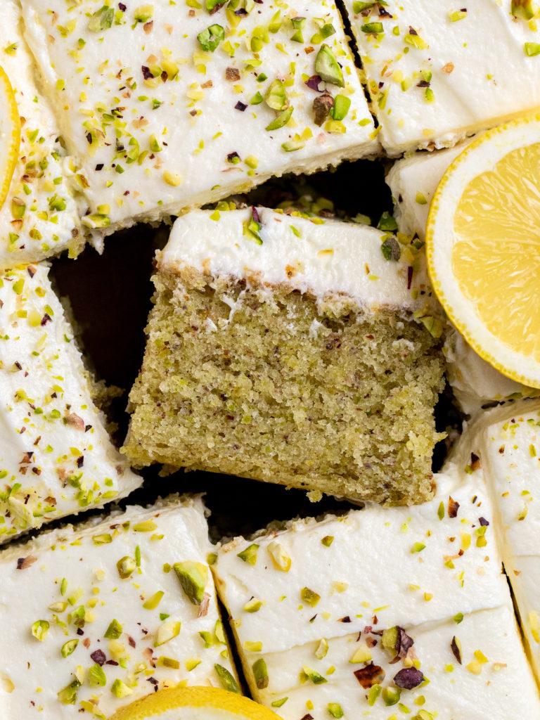 Lemon Pistachio Cake - Julie Marie Eats