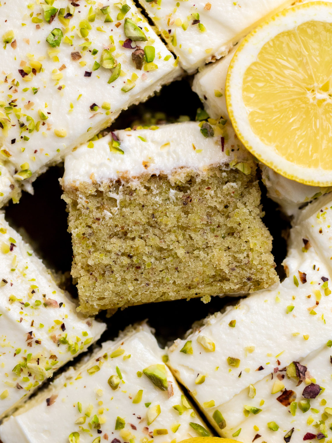 Lemon Pistachio Cake - Julie Marie Eats
