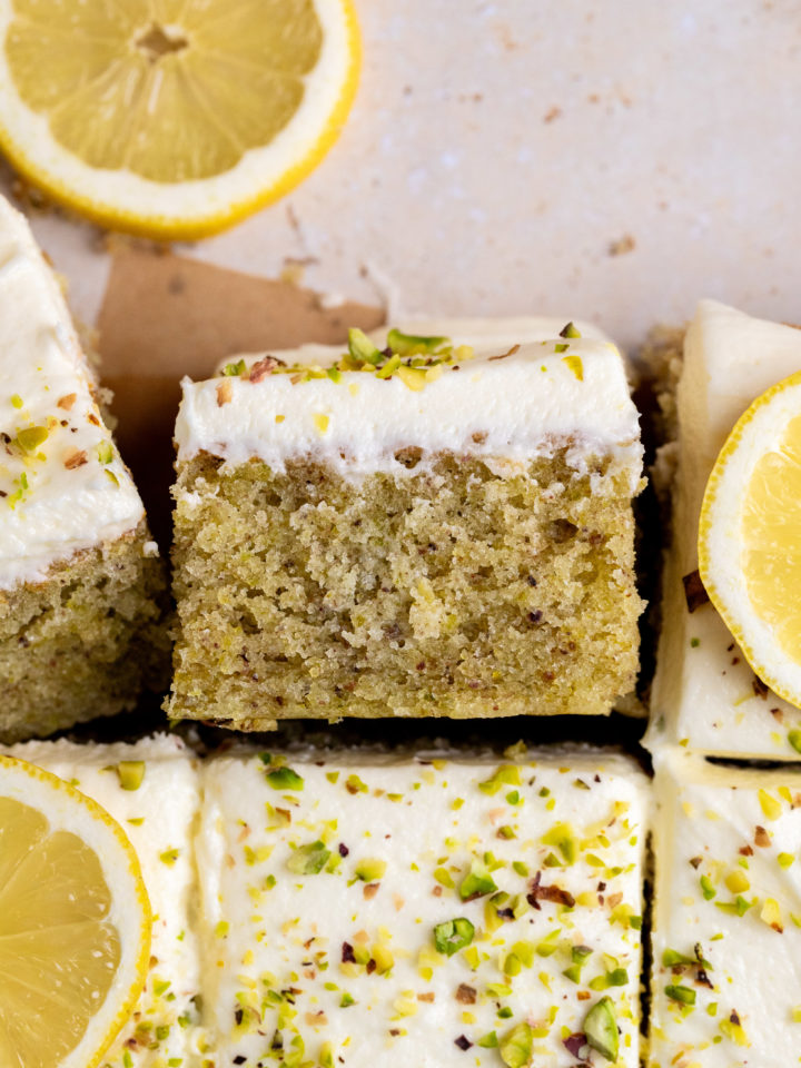 Lemon Pistachio Cake - Julie Marie Eats