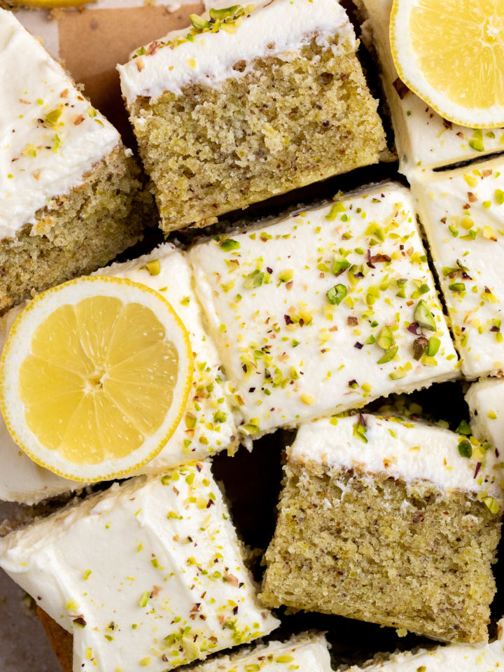 Lemon Pistachio Cake - Julie Marie Eats