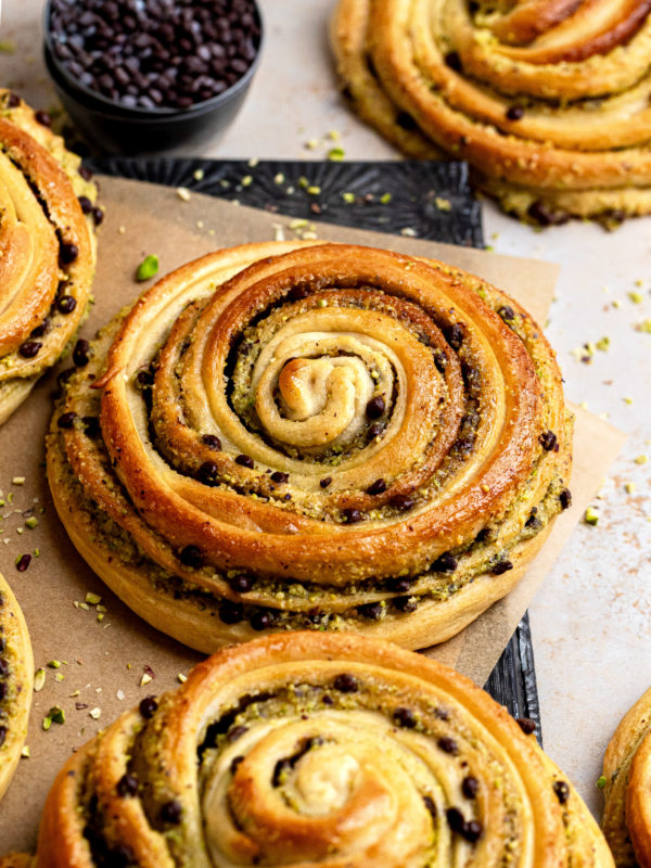 Pistachio Chocolate Rolls - Julie Marie Eats