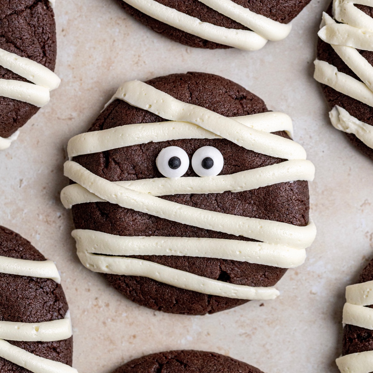 Halloween Mummy Cookies - Julie Marie Eats