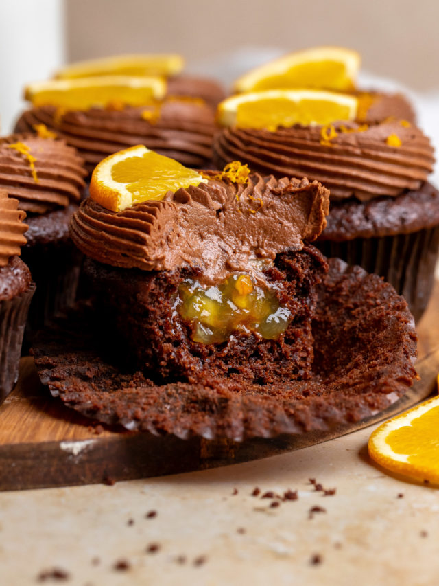 Orange Raspberry Cupcake Chocolate Orange Cupcakes - Julie Marie Eats