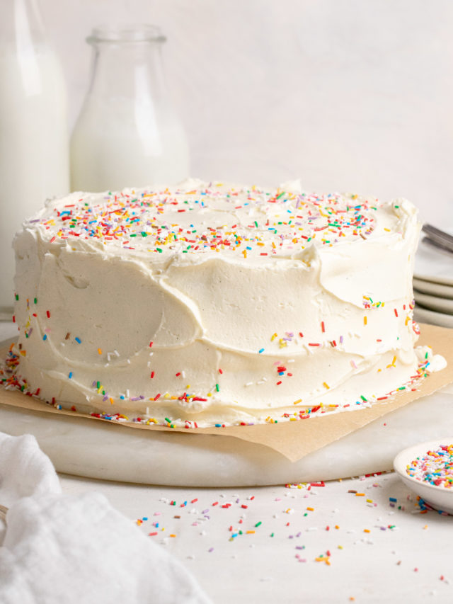 classic-vanilla-birthday-cake-julie-marie-eats