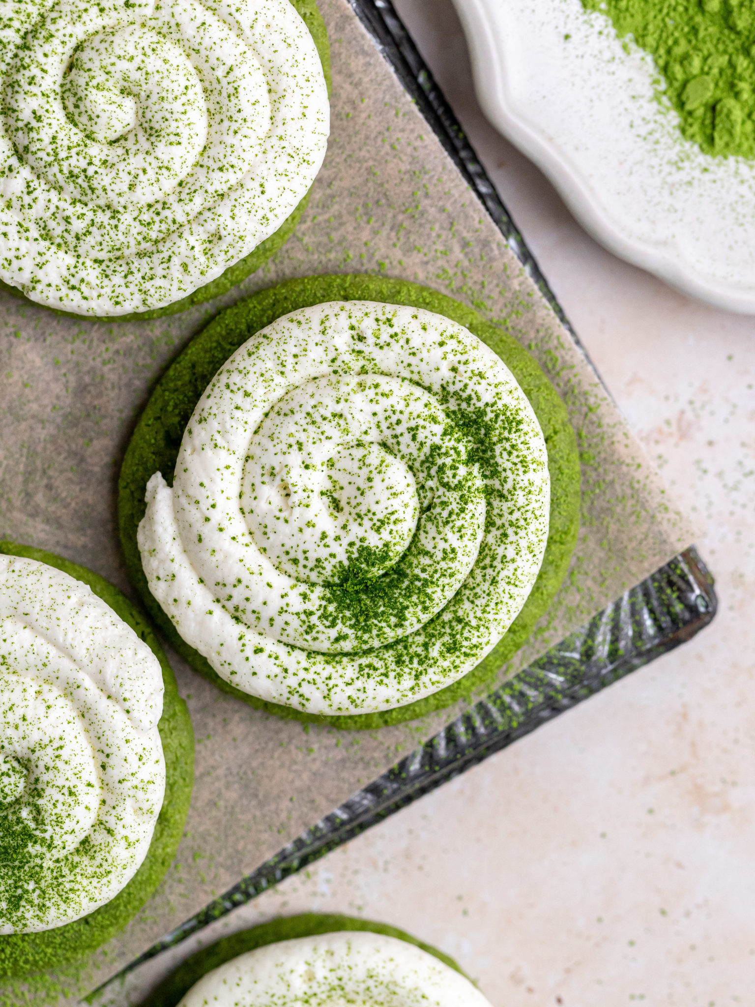Matcha Latte Cookies - Julie Marie Eats
