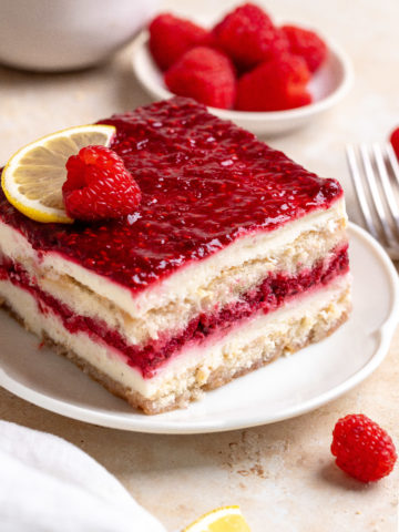 Fresh Raspberry Tiramisu - Julie Marie Eats