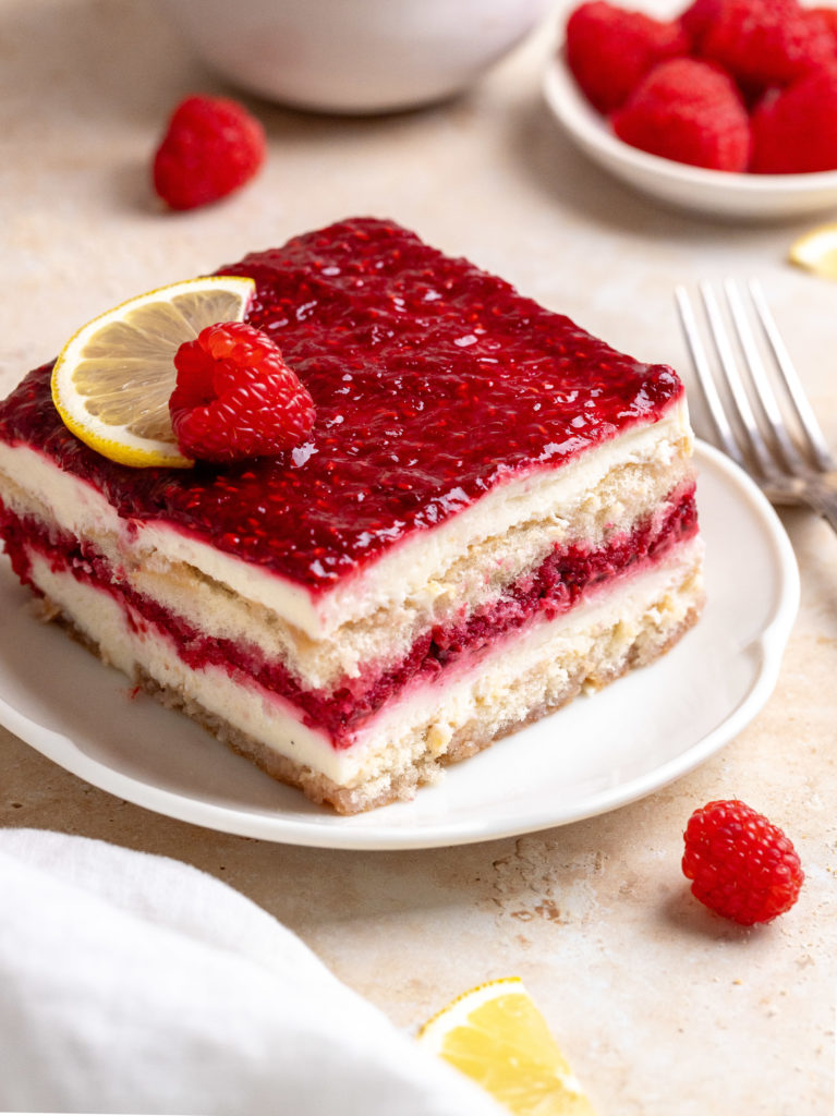 Fresh Raspberry Tiramisu - Julie Marie Eats