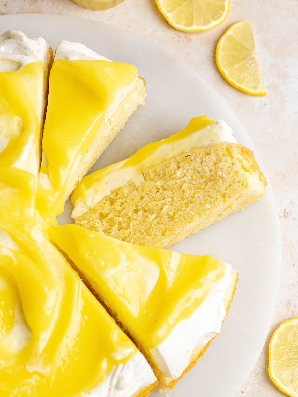 Lemon Curd Cake - Julie Marie Eats