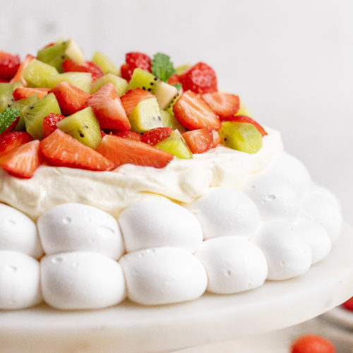 Easy Summer Pavlova - Julie Marie Eats