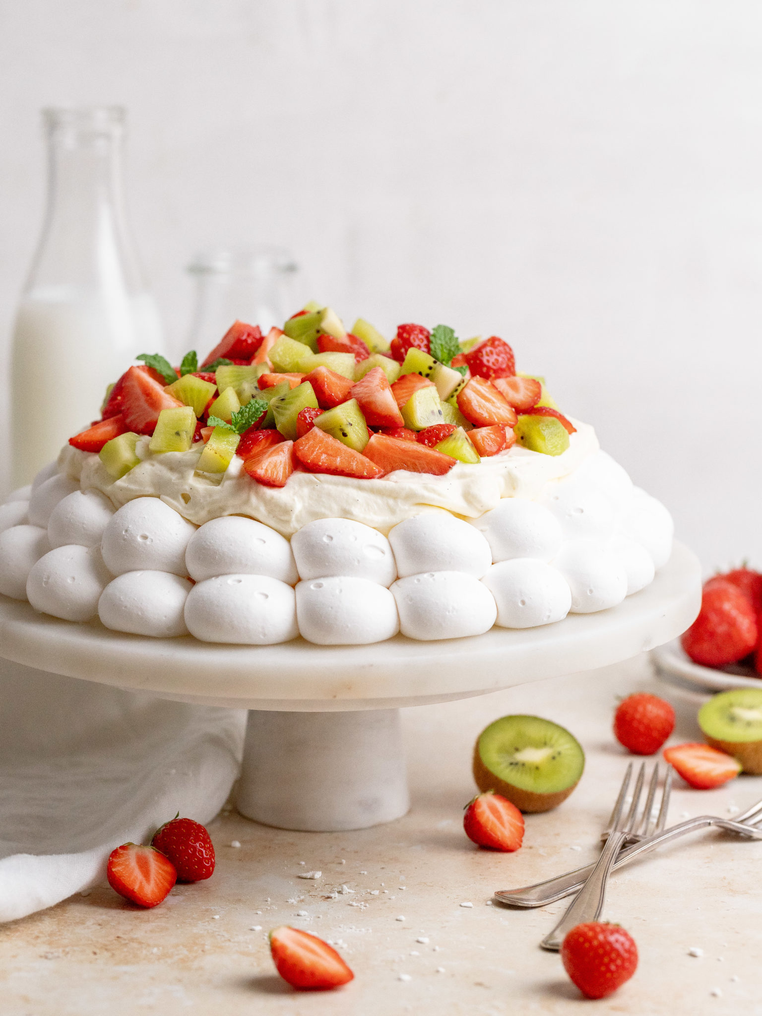 Easy Summer Pavlova - Julie Marie Eats