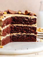 Simple Peanut Butter Chocolate Cake - Julie Marie Eats
