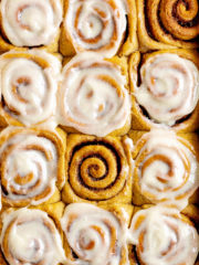 Pumpkin Cinnamon Rolls - Julie Marie Eats